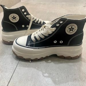 Converse-style Black Hightops